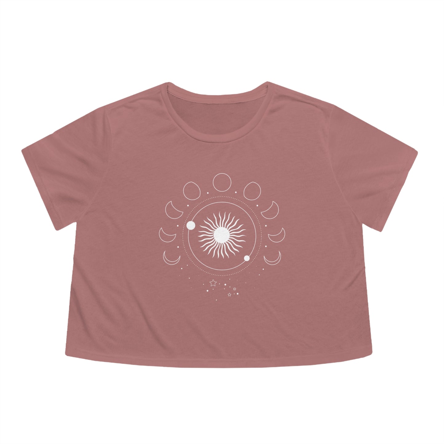 Sunburst Moonphase Boxy Crop Tee