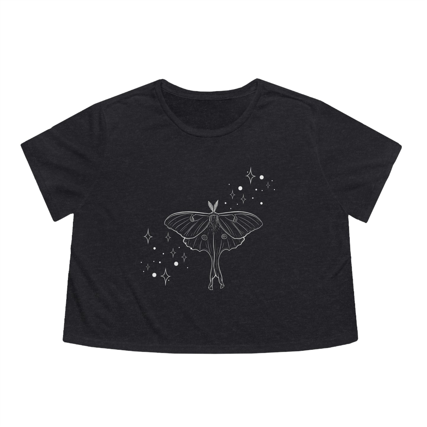 Luna Moth Fairycore Boxy Crop Top