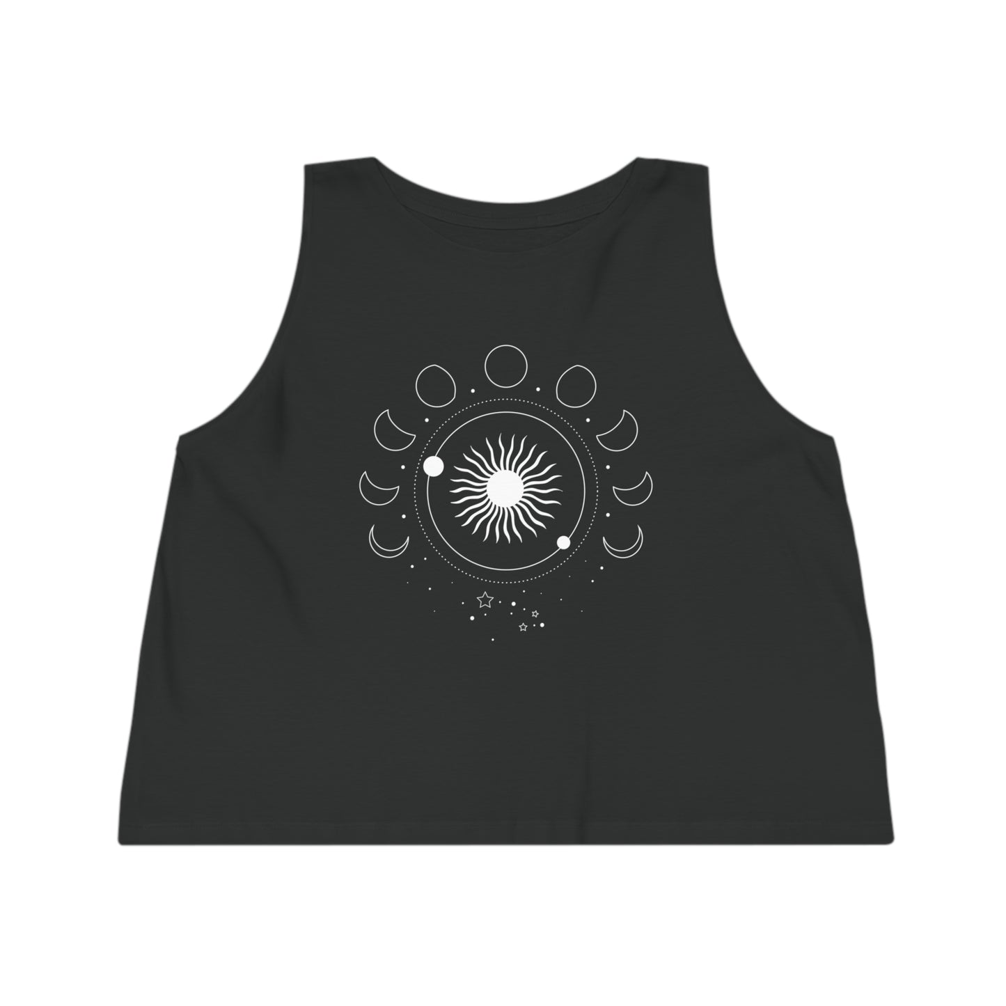 Sunburst Moonphase Dancer Cropped Tank Top